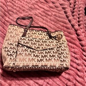 Michael Kors Brown Logo Tote Bag